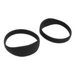 Drfeify 2 Adet Diz Desteği kayışı, Silikon Patella Tendon Sabitleyici Bant Basketbol Koşu Için Taşınabilir çanta Ile (BLACK)