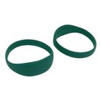 Drfeify 2 Adet Diz Desteği kayışı, Silikon Patella Tendon Sabitleyici Bant Basketbol Koşu Için Taşınabilir çanta Ile (GREEN)