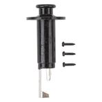 Drfeify 6.35mm Akustik Elektro Gitar Mono Endpin Çıkış Jakı Pirinç Alaşımlı Ekolayzır Çıkış Kayışı Düğmesi Jak Soketi (BLACK)