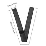 Drfeify Diz Koruyucu askı, 120 X 8 Cm, 2 Renk, Ergonomik Tasarım, Outdoor Koşu Spor Yüksek Elastik Bandaj Burkulma Önleyici Dizlik Koruyucu Kemer (Siyah)