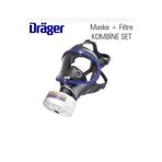 Dräger 6300 Tam Yüz Gaz Maskesi Abek Filtre