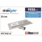 Dräger Mesa Teknik Seramik Seviyeli Yandan Çıkışlı Duş Kanalı 33 cm