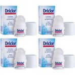 Driclor Pudrasız Roll-on Unisex Antiperspirant Deodorant 20 ml x 4 Ekonomik Paket – Etkili Terleme Kontrolü
