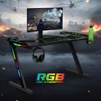 Drift Aura Rgb Işıklı Oyuncu Masası 120×60 cm – Metal Ayaklı, Aksesuar Askılı