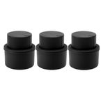 Drink Sealer Caps, for Carbonated Beverage Safe Bubble Bottle Stopper Inflatable Seal Soda Cap Carbonation Keeper 3/1PCS(Black,3pcs)