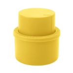 Drink Sealer Caps, for Carbonated Beverage Safe Bubble Bottle Stopper Inflatable Seal Soda Cap Carbonation Keeper 3/1PCS(Yellow,1pcs)