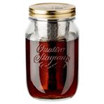 dripdrip BREWJAR Cold Brew Coffee Jar, soğuk demlenmiş kahve için profesyonel kahve makinesi - plastik içermez, ultra ince, çift katmanlı paslanmaz çelik filtre (1000 ml)
