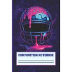 Dripping America Football Notebook: Patriotic Sports Journal for Students, Athletes & Fans | 6x9 Inches, 110 Lined Pages