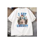 Drippy Ben çimento komik kedi Meme Tee pamuk kısa kollu aptal çirkin kediler baskılı T Shirt Drippy-Trap-Trend-3359