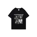 Drippy Bts Ateez Wooyoung grafik siyah tişört erkek kadın moda vintage boy kısa kollu t shirt Unisex Drippy-Trap-Trend-3630