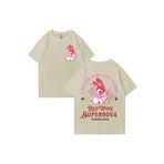 Drippy Kırmızı şarap süpernova T Shirt Chappell Roan erkekler kadınlar Harajuku kısa kollu orta batı