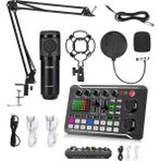 Driton BM-800 + F998 Siyah Podcast Tiktok Youtube Yayıncı Condenser Mikrofon ve Ses Kart Seti