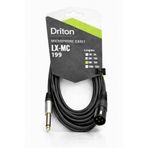 DRİTON LX-MC LX-199 5 METRE SES VE IŞIK SİSTEMİ XLR ERKEK VE 6.3 MONO JACK KABLO