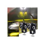 DRİVE DREAM 2 ADET BAYKUŞ LED SİS FARI ÇAKARLI ÇİFT RENK SARI-BEYAZ MOTO-OFFROAD-SUV-İŞ MAKİNESİ