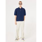 DRIVEN ZIP POLO Lacivert Erkek Polo T-Shirt