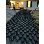 Driveway ve Walkway için 4 "Zemin Izgarası Sabitleyici, 2 "Geçirgen Çakıl Sericiler, Creek Bank ve Eğim Stabilizasyonu için Yeniden Kullanılabilir ve Kesilebilir Çamur Kontrol Izgaraları