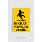DRK PRINT Kaygan Zemin Uyarı İkaz Levhası A4 Kompozit Panel
