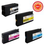 Drl Hp 953XL Uyumlu 4 Renk Full Takım Muadil Kartuş Seti - Officejet Pro 7740 8210 8710 8720 8730 - Siyah - Mavi - Kırmızı - Sarı