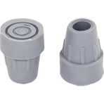 Drmix Plastik Baston Lastiği Kanedyen Koltuk Değneği Asa Lastiği 19 mm (4 Adet Gri)