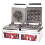 DRN Çift Kare ve Yonca Elektrikli Waffle Makinası