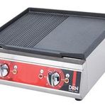 DRN DRNDIZE-50 Yarı Oluklu Yarı Düz 50x50x20 cm Elektrikli Döküm Izgara