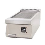 DRN DRNEL-8070N 80x73x30 cm Elektrikli Oluklu Pleyt Izgara Set Üstü