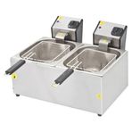 DRN DRNFRTE-55 6400 W 5 + 5 lt Endüstriyel Elektrikli Fritöz