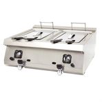 DRN DRNGF-7060 10+10 lt Set Üstü 70x63x30 cm Gazlı Fritöz