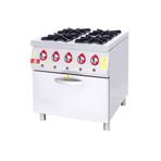 DRN DRNKU-8090 4'lü 4 Ocak 1 Fırın 80x94x85 cm Gazlı Kuzine