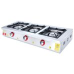 DRN DRNLOS-3 3'lü Gazlı 120x49x20 cm Set Üstü Ocak