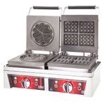 DRN DRNPWKY-2 İkili Yonca +Kare Elektrikli Waffle Makinesi