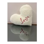 DRN Love Dekoratif Teddy Nakışlı Birinci Sınıf Boncuk Silikon Dolgulu Yastık