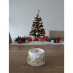 Drn Noel Yılbaşı Sahneli Kokulu Mum - Beyaz
