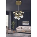 Dron 3 Renk Modern Sarkıt 4 Toplu LED Avize Powerled Ledli Avize - 1 - Gold