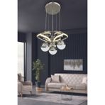 Dron 3 Renk Modern Sarkıt 4 Toplu LED Avize Powerled Ledli Avize - 2 - Krom