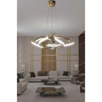Dron Modern 4 Kol Tek Top Sarkıt Power LED Avize - 2 - Gold