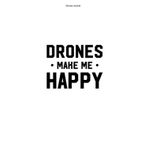 Drones Journal: 100 Pages | Graph Paper Grid Interior | Racing FPV Pilot Drone Flying Funny Race Quadcopter Drones Hobby Team Racer Quadrocopter Fly Fan Gift