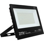 Drop Depom 200 Watt - 220 Volt Beyaz 6500K IP66 120* Işık Açısı Siyah Slim Kasa LED Projektör (4172)