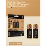Drop Tedarik Type-C Şarjlı 800MWH 1.5V Şarj Edilebilir 2’li Aaa Ince Pil - Lityum Iyon Batarya