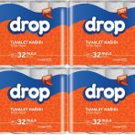 Drop Tuvalet Kağıdı Çift Katlı 128 Li Paket (4PK*32)