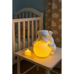 Dropcek eticaret Bulldog Tasarımlı 3D Dekoratif Masa Lambası, Estetik Çocuk Odası Gece Lambası, Tealight Vegan üretim