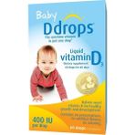 Drops Ddrops, Bebek, Likit Vitamin D3, 400 Iu, 60 Damla, 0.08 Fl Oz (2.5 Ml) - --