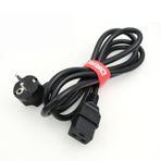 DRRI Avrupa Schuko Tak CEE 7-7 Tak 16A 250V IEC 60320 C19 Güç Kablosu Sunucular için | PDU | PC Bilgisayarlar | Monitörler