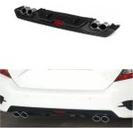 Drs Tuning Honda Civic Fc5 Turbo Difüzör 2017 Arka Tampon Eki Siyah