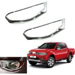 Drs Tuning Mitsubishi L200 2006 2014 Ön Far Kaplama Abs Krom