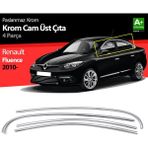Drs Tuning Renault Fluence Krom Cam Üst Çıtası 4 Prç 2010 Üzeri
