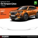 Drs Tuning S-Dizayn Peugeot 2008 2 Krom Ön Tampon Çıtası 2020 Üzeri (Mat Krom)