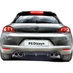 Drs Tuning Volkswagen Scirocco (2009-2014) Makyajsız Ps Arka Tampon Eki - Difüzör (Plastik)