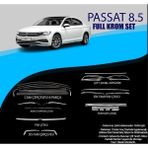 Drs Tuning Vw Passat B8.5 Krom Set (Cam Çerç.-Yan Kapı Çıt.-Difüzör Çıta-Ön Tampon Çıta.-Arka Tampon Çıt.-Far Çıtası.- Sisfarı Çıtası)