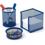 Drt Lacivert 3'lü Masaüstü Kalemlik Set